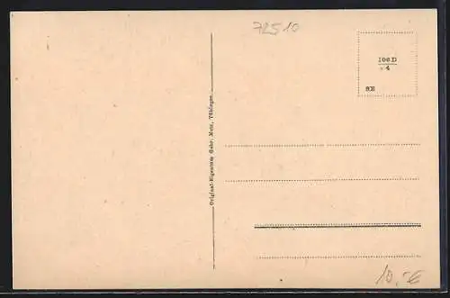 Künstler-AK Storzingen, Bahnhof, Truppenübungsplatz Heuberg und Stetten a. k. M.