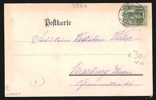 AK Gernsbach, Teilansichten des Ortes