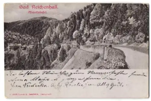 Relief-AK Bad Reichenhall, Mauthäufel, Landstrassenpartie