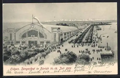 AK Zürich, Eidg. Sängerfest 14.-18.7.1905, Festhalle