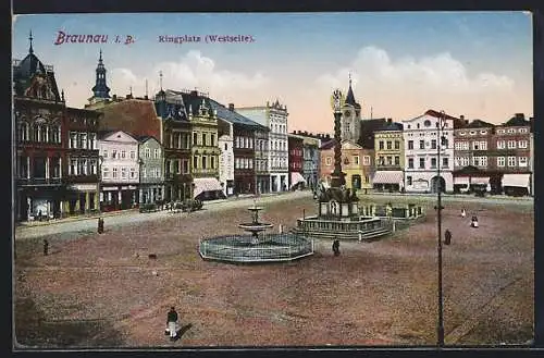 AK Braunau i. B., Ortspartie Ringplatz