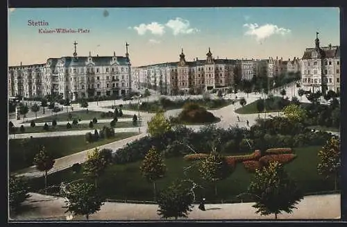 AK Stettin, Kaiser-Wilhelm-Platz