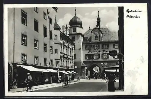 AK Rosenheim, Mittertor mit Heimat-Museum