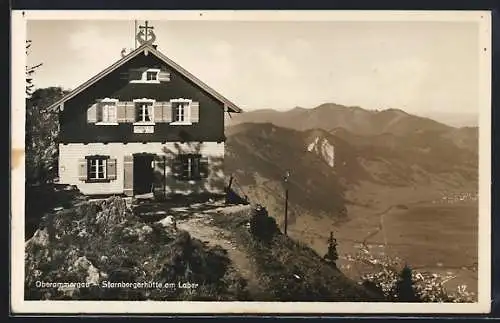 AK Starnbergerhütte am Laber, Blick ins Tal