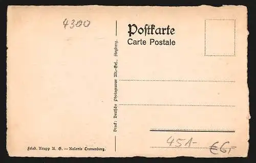 AK Essen, Partie in der Kolonie Cronenberg