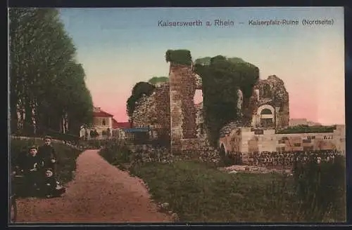 AK Kaiserswerth a. Rhein, Kaiserpfalz-Ruine, Nordseite