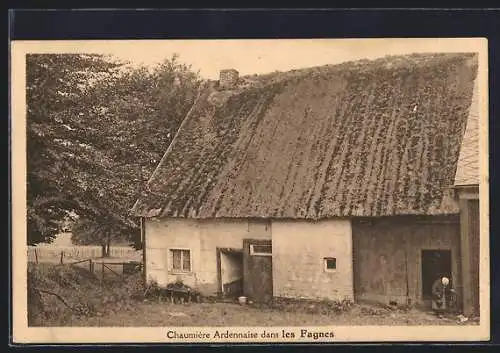 AK Les Fagnes, Chaumière Ardennaise