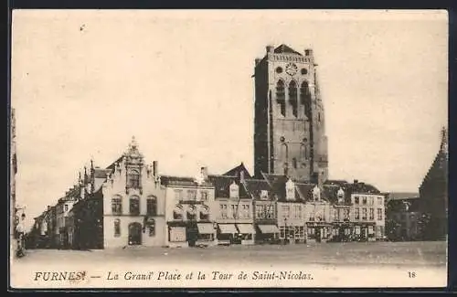 AK Furnes, La Grand Place et la Tour de Saint-Nicolas