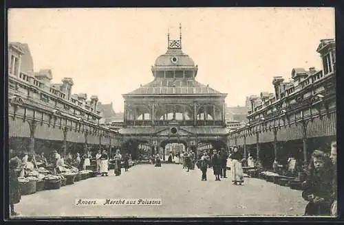 AK Anvers, Marché aux Poissons