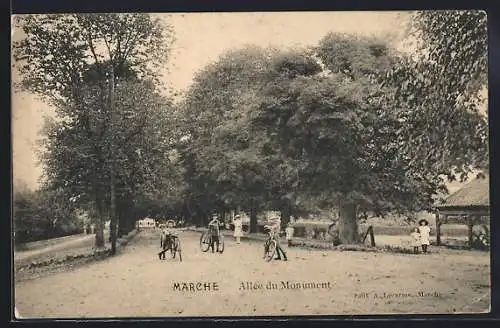 AK Marche, Allée du Monument