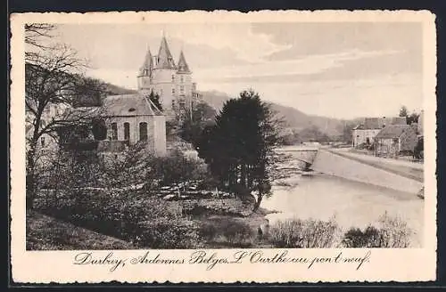 AK Durbuy, Ardennes Belges, L`Ourthe au pont neuf