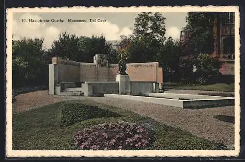 AK Hamoir-sur-Ourthe, Monument Del Cour