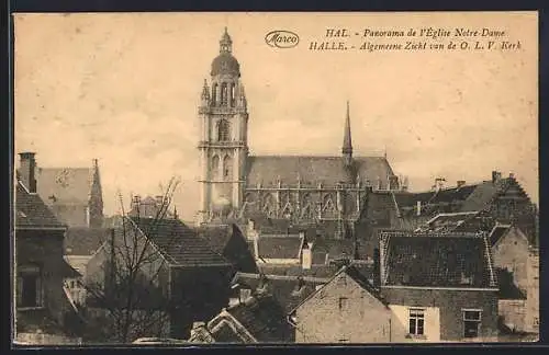 AK Hal, Panorama de l`Église Notre-Dame