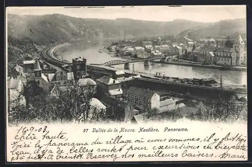 AK Hastière, Vallée de la Meuse, Panorama