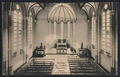 AK Mouscron, Collège St. Joseph, Interieur de la chapelle