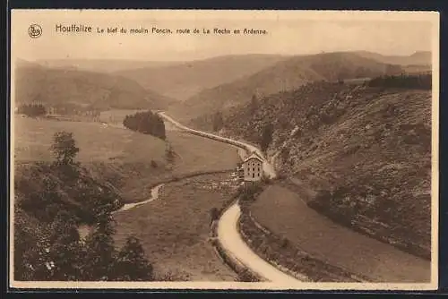 AK Houffalize, Le bief du moulin Poncin, route de Laroche