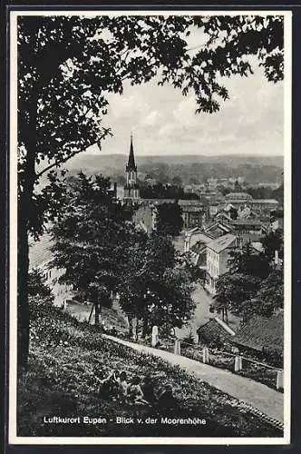 AK Eupen, Blick v. der Moorenhöhe