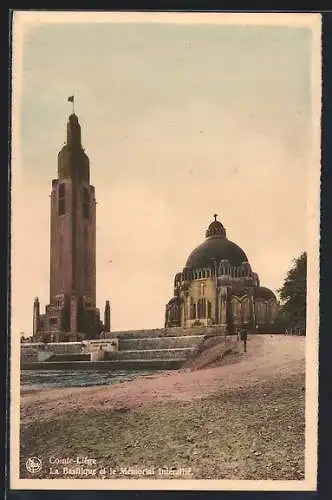 AK Cointe-Liége, La Basilique et le Mémorial Interallié