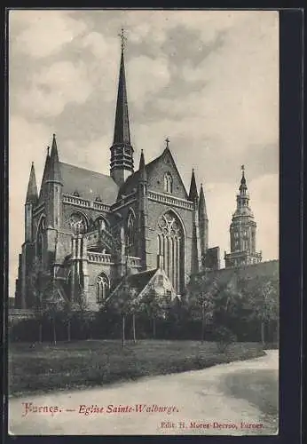 AK Furnes, Eglise Sainte-Walburge