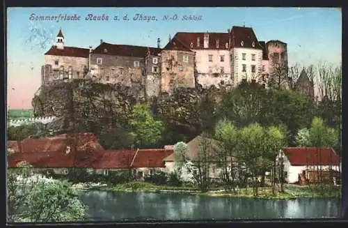 AK Raabs a. d. Thaya, Blick auf das Schloss