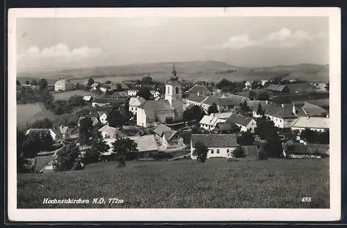 AK Hochneukirchen, Teilansicht mit Kirche