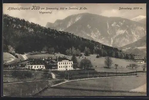 AK Küb, Blick auf Gasthof Wegererhof