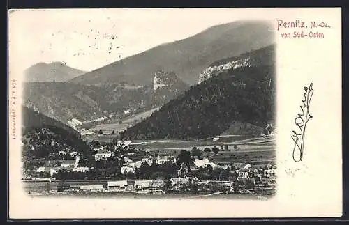 AK Pernitz, Panorama von Süd-Osten