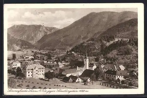 AK Lunz /N.-Ö., Totalansicht gegen Scheiblingstein