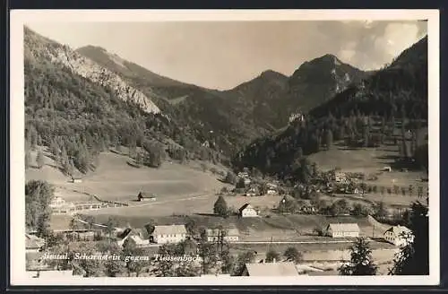 AK Schornstein /Almtal, Teilansicht gegen Tiessenbach