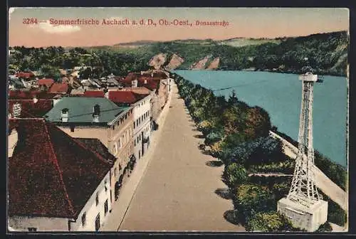 AK Aschach a. d. D., Donaustrasse