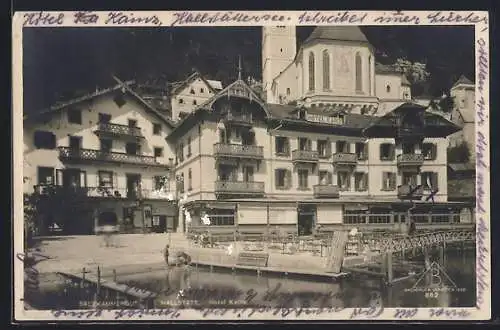 AK Hallstatt /Salzkammergut, Hotel Kainz