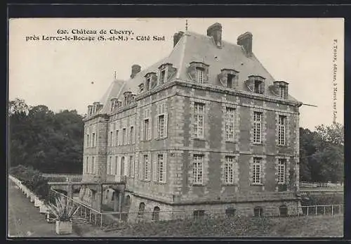 AK Chevry, Château de Chevry côté sud près Lorrez-le-Bocage