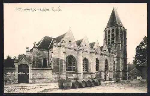 AK Lizy-sur-Ourcq, L`église et école adjacente