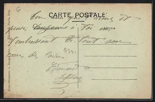 AK Germigny-l`Évêque, Passage de bateaux sur la rivière avec pont en arrière-plan