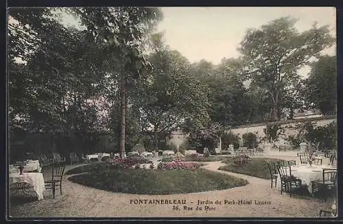 AK Fontainebleau, Jardin du Park-Hôtel Lécos, 36 Rue du Parc