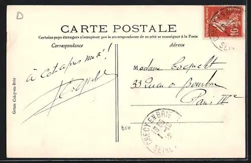 AK Crécy-en-Brie, Collage de vues pittoresques du village et de ses environs