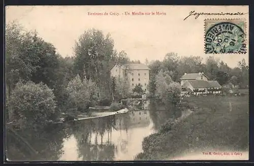 AK Crécy, Un moulin sur le Morin