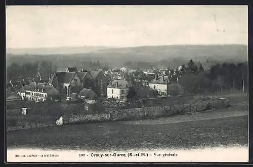 AK Crouy-sur-Ourcq, Vue générale