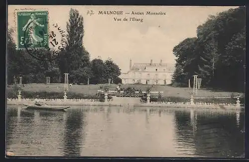 AK Malnoue, Ancien Monastère, Vue de l`Étang