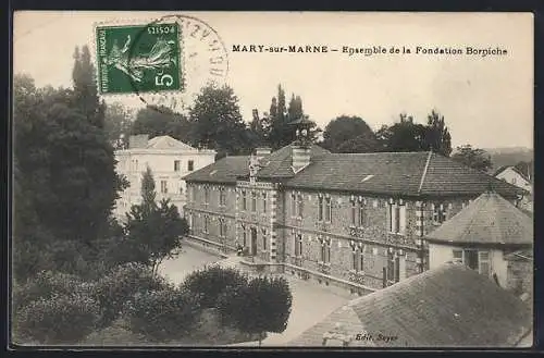 AK Mary-sur-Marne, Ensemble de la Fondation Borjicho