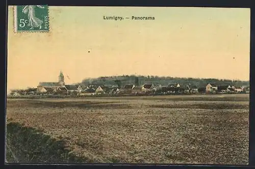 AK Lumigny, Panorama du village et champs environnants