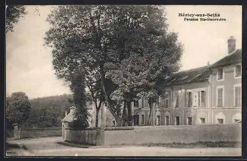 AK Héricy-sur-Seine, Pension Ste-Geneviève et arbres majestueux