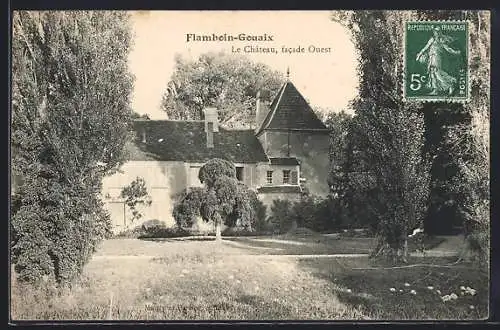 AK Flamboin-Gouaix, Le Château, facade Ouest