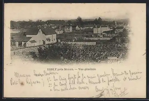 AK Esbly, Vue générale des bâtiments et du paysage rural