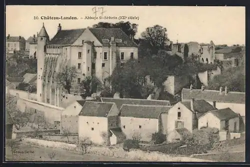 AK Château-Landon, Abbaye St-Séverin (XIIe siècle)