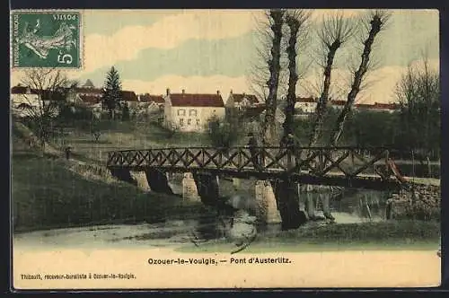 AK Ozouer-le-Voulgis, Pont d`Austerlitz