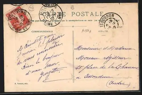 AK Provins, La Villa Garnier, Bibliothèque, Musée, Jardin Public