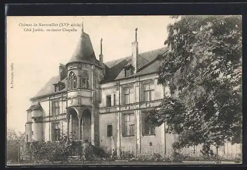 AK Nantouillet, Château côté jardin, ancienne chapelle (XVIIe siècle)