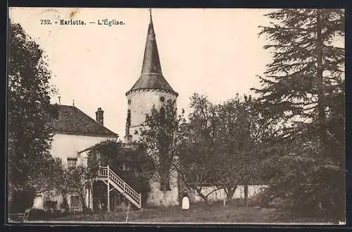 AK Marlotte, L`Église et ses environs paisibles