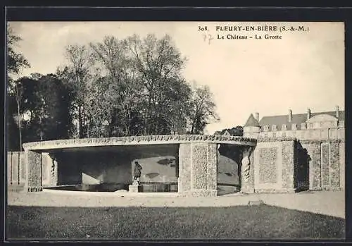 AK Fleury-en-Bière, Le Château, La Grotte